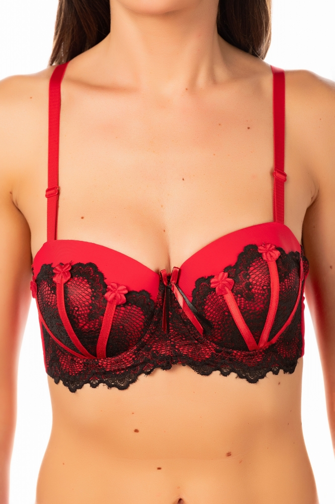 Ensemble Soutien Gorge String Inoo 42114 Boka Couleur Rouge