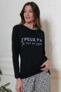 77050-lea Leopard-noir - Ensembles pyjama, image n° 2