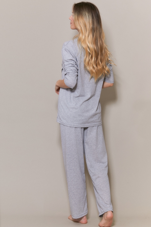 77331-elona Gris - Ensembles pyjama