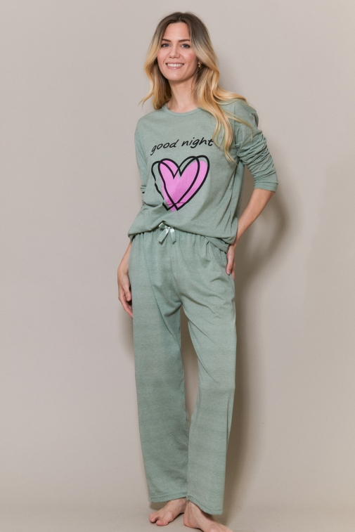 77334-chaya Vert - Ensembles pyjama