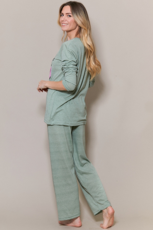 77334-chaya Vert - Ensembles pyjama